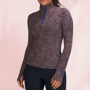 NWOT Lululemon 2021 Its Rulu Run 1/2 Zip Pullover - Rush Jacquard Anchor | RARE
